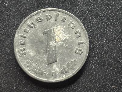 邮泉阁限时拍卖第三十五场补 德国硬币（第三帝国）专场（硬币在国外。请付邮费6元。） - 德国第三帝国1941年1芬尼F版