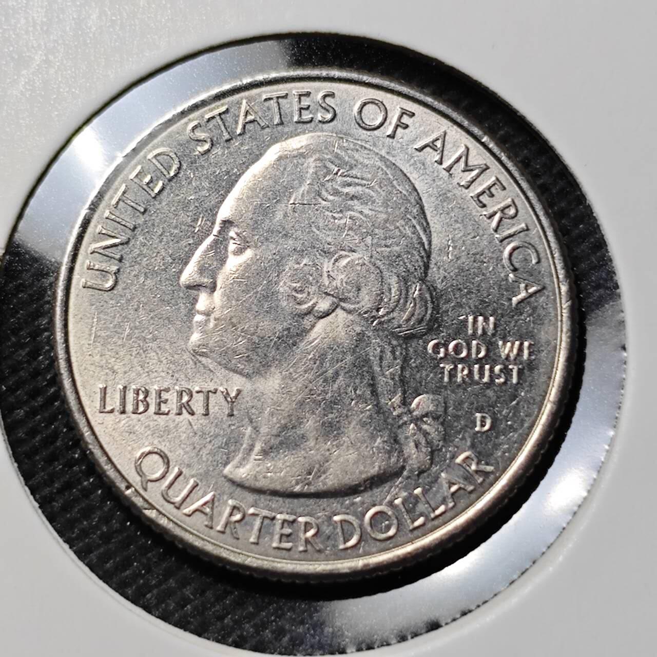 KK钱币收藏小铺  第368场  2月预留时间 周末发货  2013美国25分纪念币