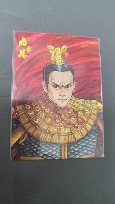 龙虎卡牌第六三场 （无佣金，周六结拍，欢迎送拍） - 【编号147】粗闪卡 小花瓣 虎牢关吕布