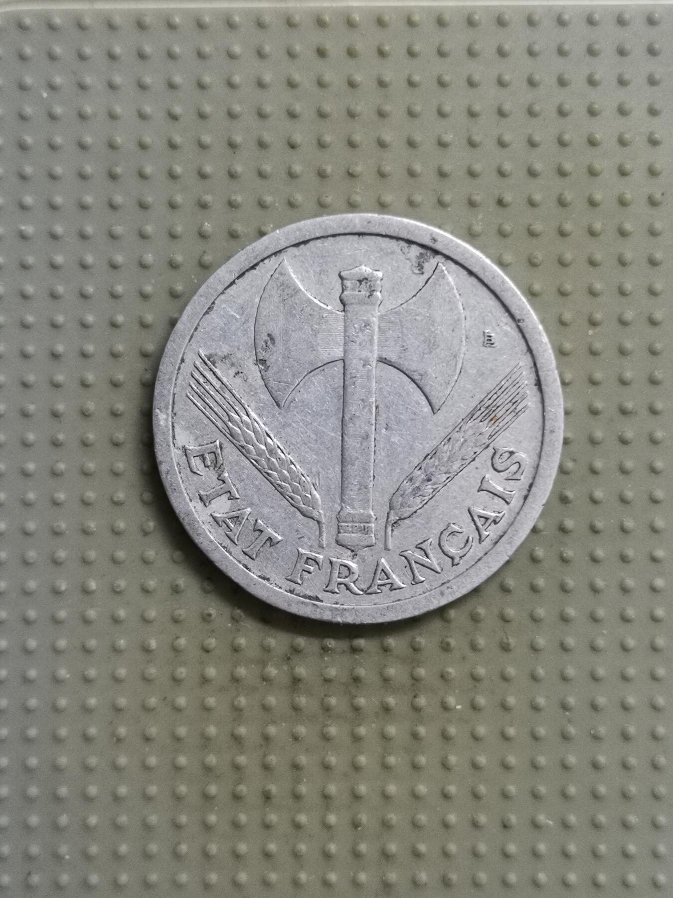 2025年第115场各国散币拍卖（总第115场） 维希法国1943年2法郎