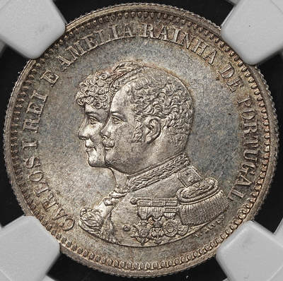 修遠堂世界钱币第九十三期 - NGC MS64 1898年葡萄牙-发现印度400周年纪念200R银币