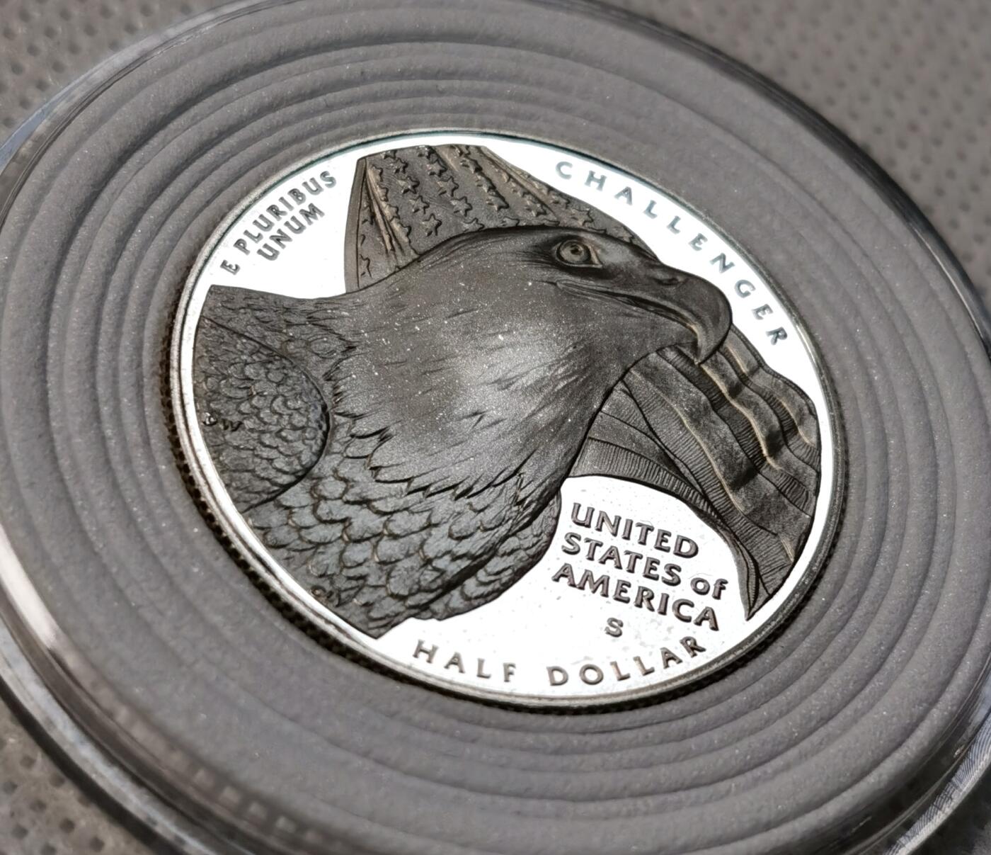 甄臻铺-世界币章拍卖（第39期）送拍享返佣金等优惠多多 美国2008   PF  1/2美元 白头鹰纪念币 铜镀银 30.5mm 11.3g