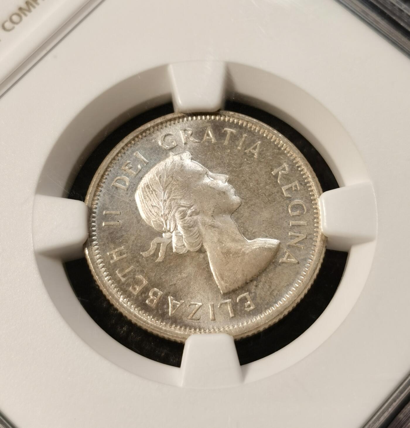 甄臻铺-世界币章拍卖（第39期）送拍享返佣金等优惠多多 NGC-PL65  加拿大25分麋鹿银币