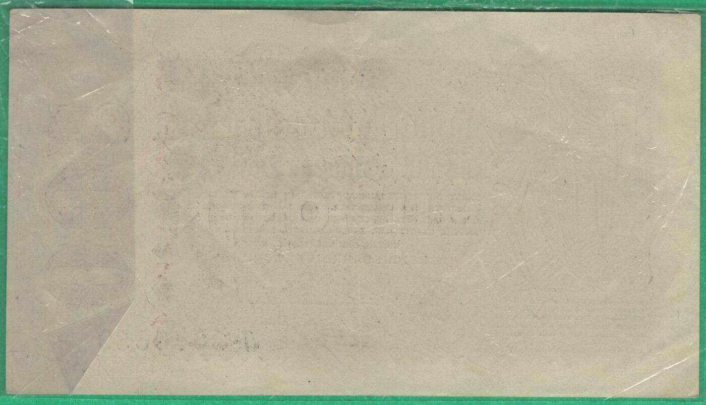 德国1923年5亿(500000000)马克 P-110b 花卉水印 右侧500朝内 无4 实物图 AUNC 