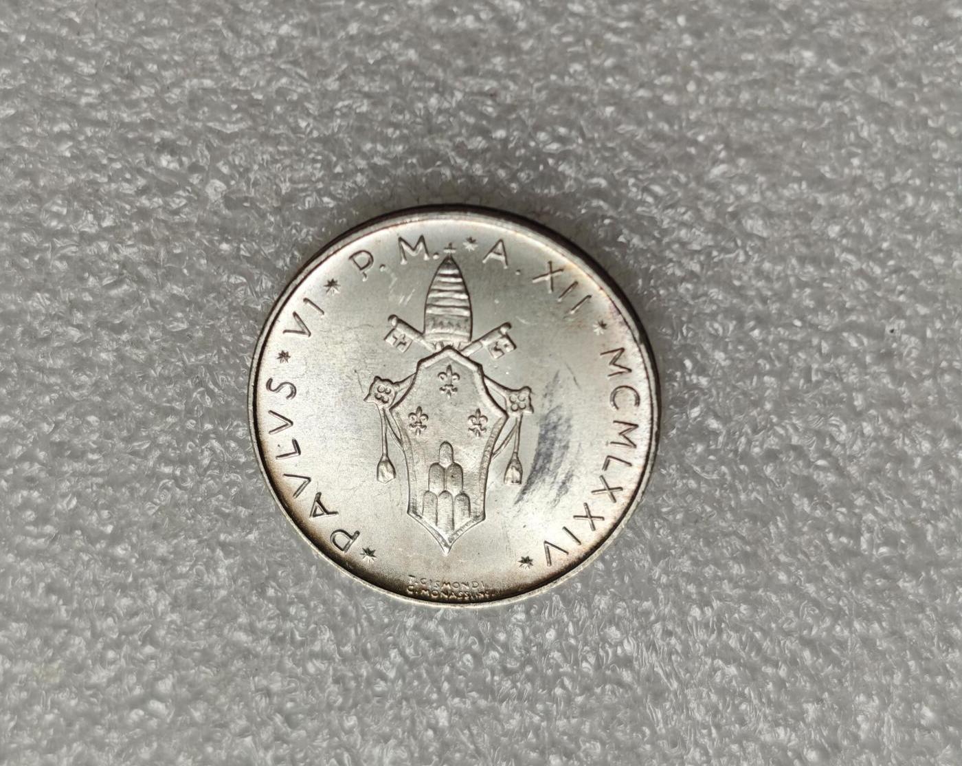 瓶子🏺第216期拍卖会  意大利1974年FAO系列500里拉银币  原光