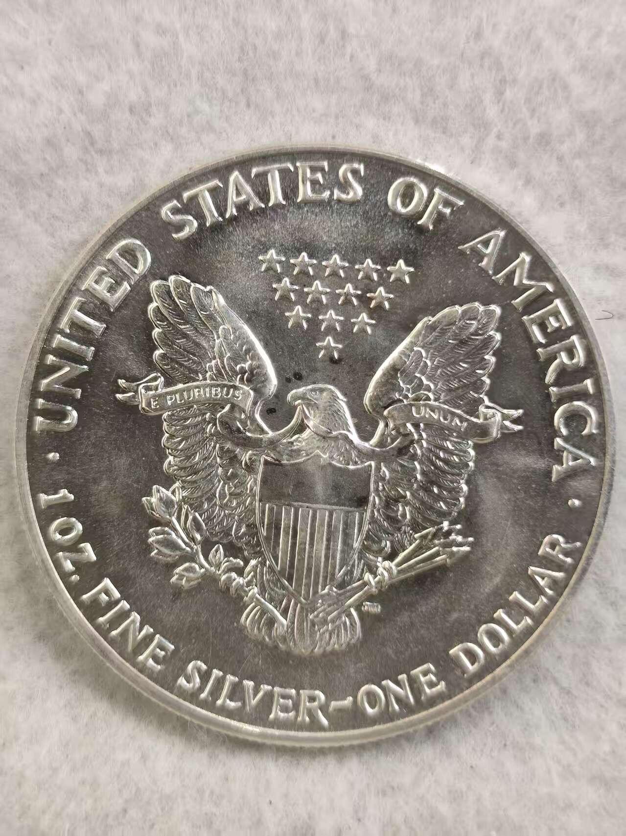 G&W世界散币，银币处理专场（第36场） 美国1987年行走女神1元  银币