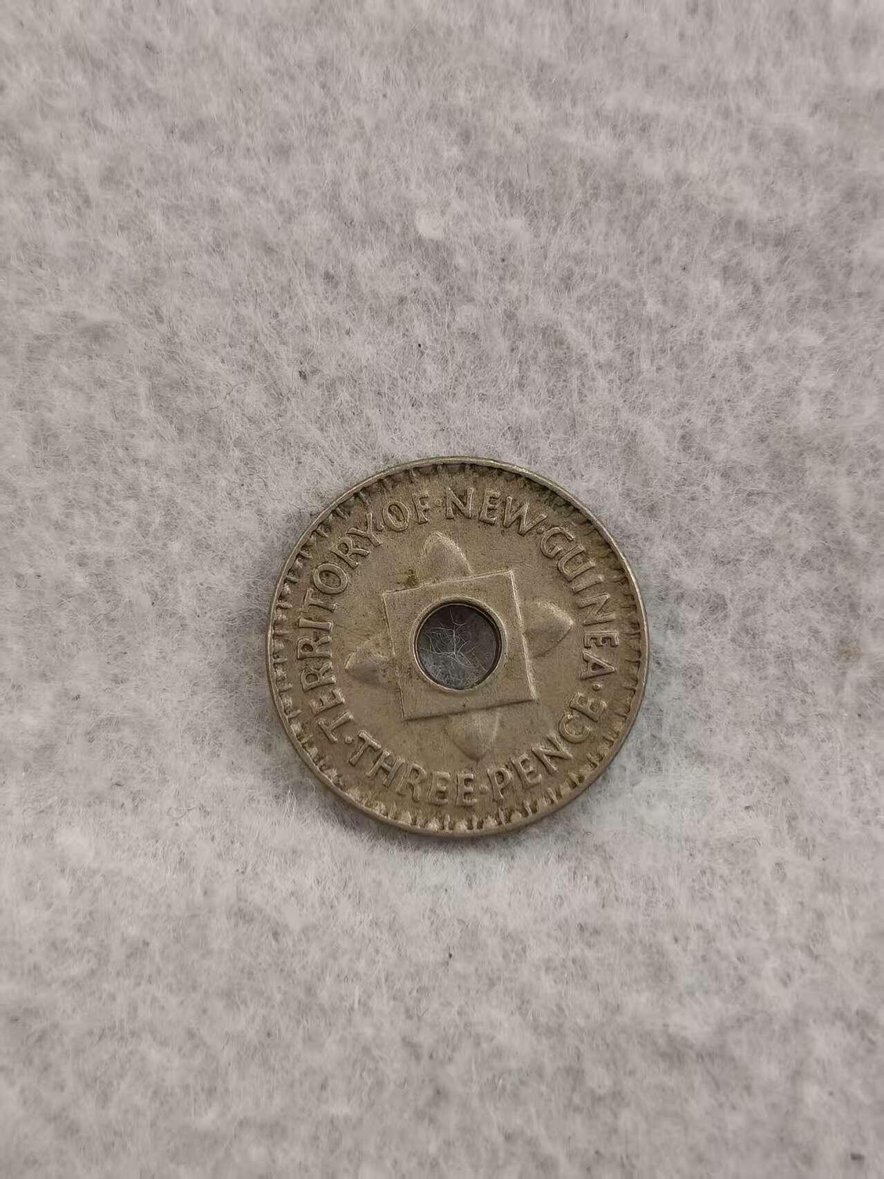 G&W世界散币，银币处理专场（第36场） 英属新几内亚1944年3便士