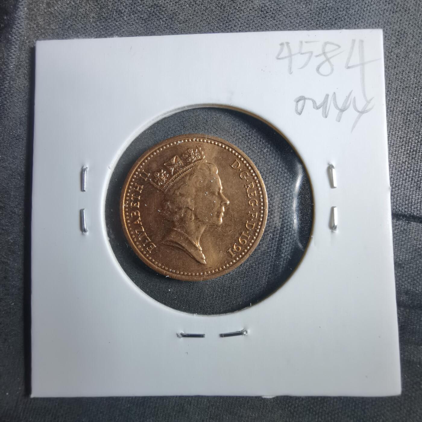 沼泽如烟--第902场 英国1991年1便士