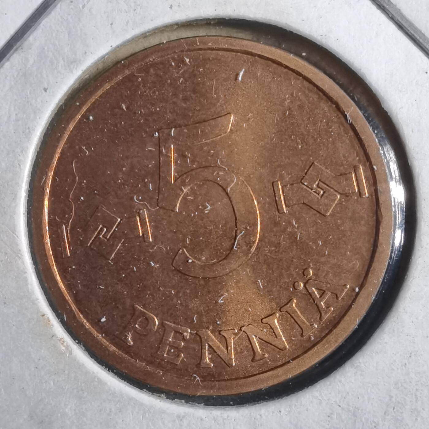 沼泽如烟--第902场 芬兰1972年5芬尼