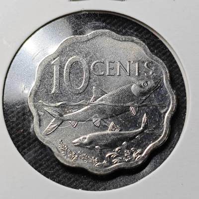 KK钱币收藏小铺  第369场  2月预留时间 周末发货 -  巴哈马10分