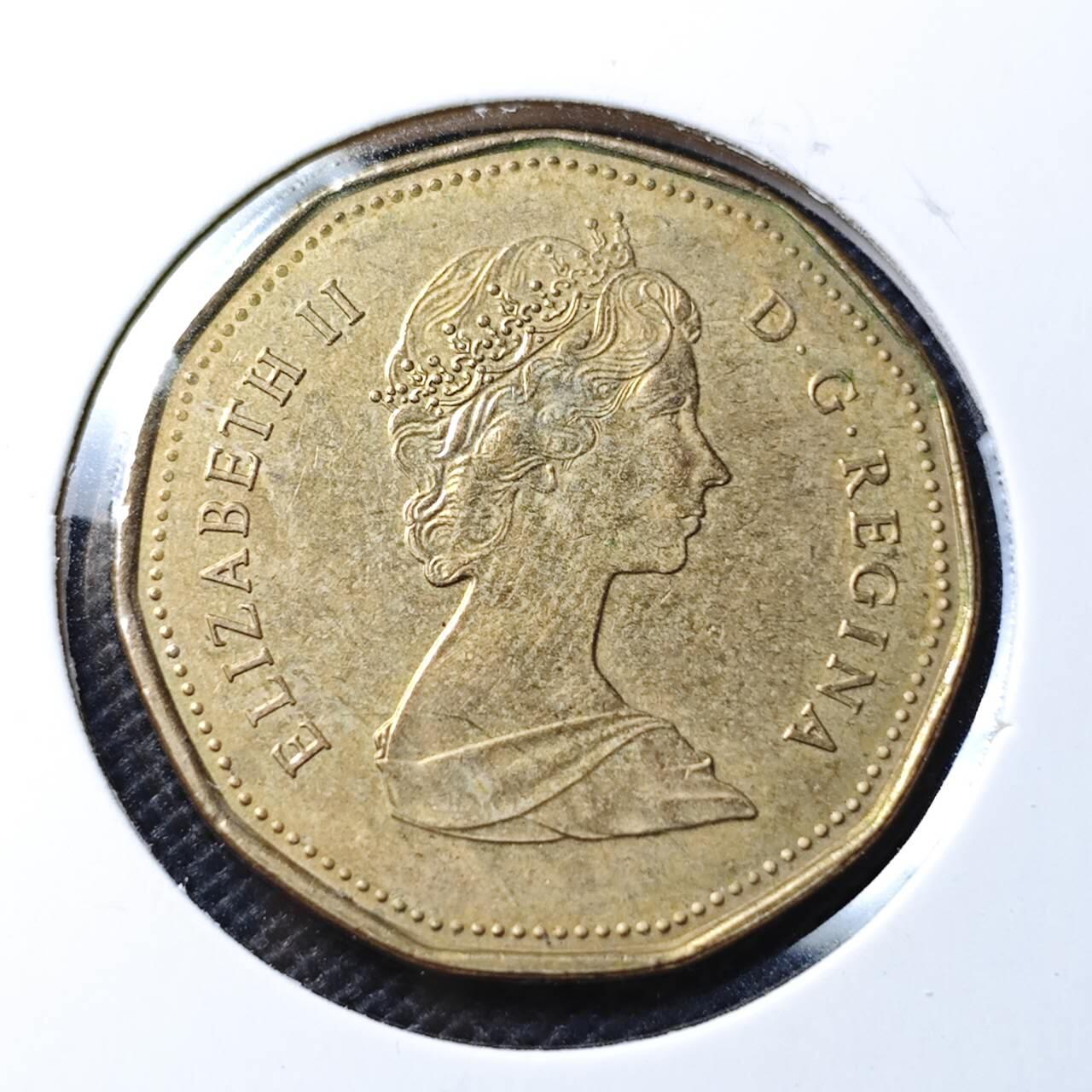 KK钱币收藏小铺  第369场  2月预留时间 周末发货  1988加拿大1元