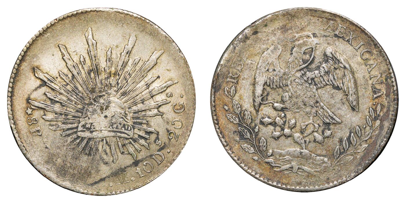 中新泰星2025年秋拍 钱币纪念章专场 墨西哥鹰洋8瑞尔银币一枚