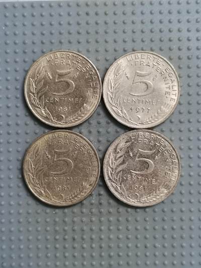 2025年第115场各国散币拍卖（总第115场） - 法国5生丁4枚