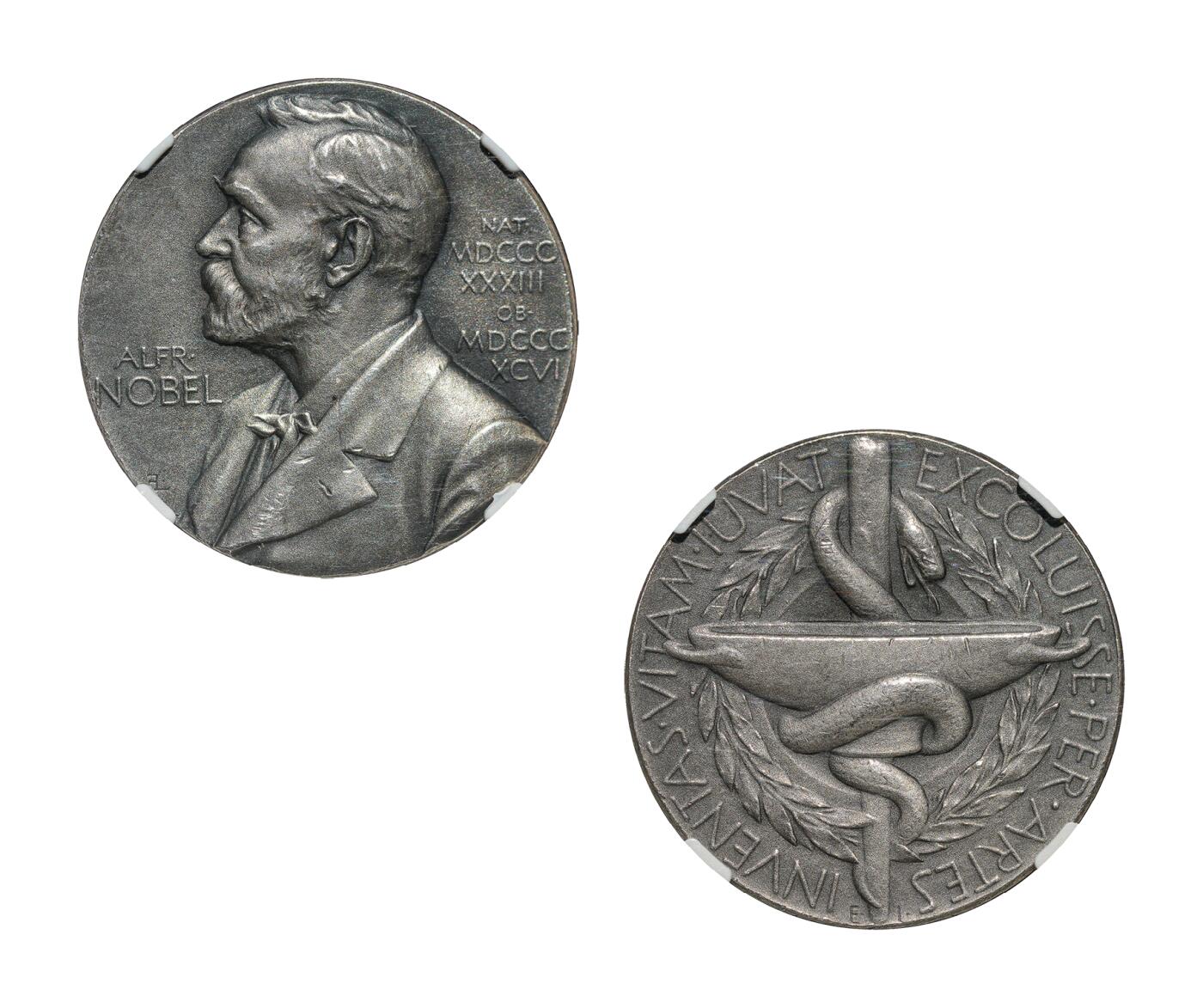 中新泰星2025年秋拍 钱币纪念章专场 1978年诺贝尔评选委员会银质纪念章一枚