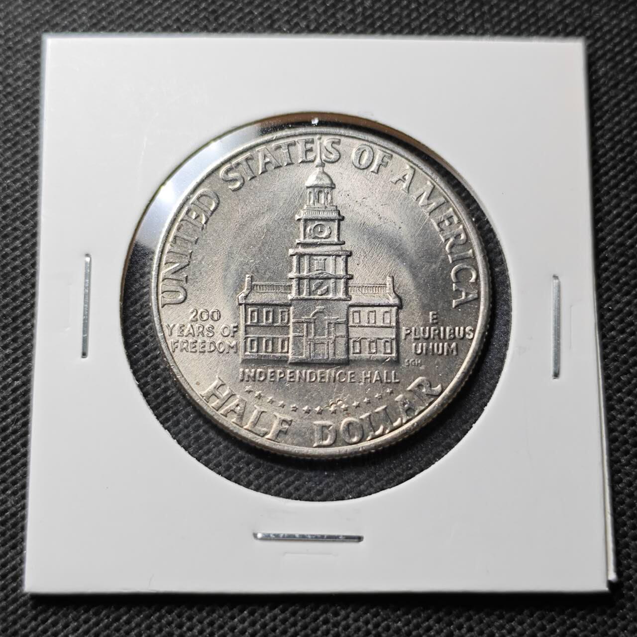 KK钱币收藏小铺  第369场  2月预留时间 周末发货  美国建国200周年纪念币 好品50分
