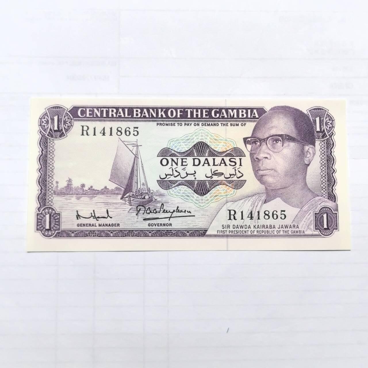 各国外币第99期 品种好部分全新 冈比亚1达拉稀全新