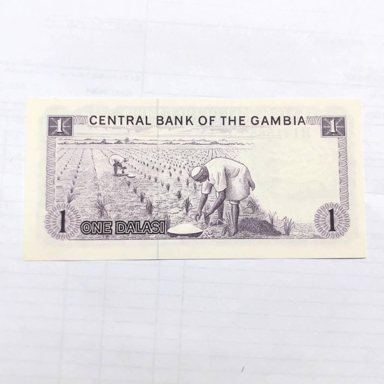 各国外币第99期 品种好部分全新 冈比亚1达拉稀全新