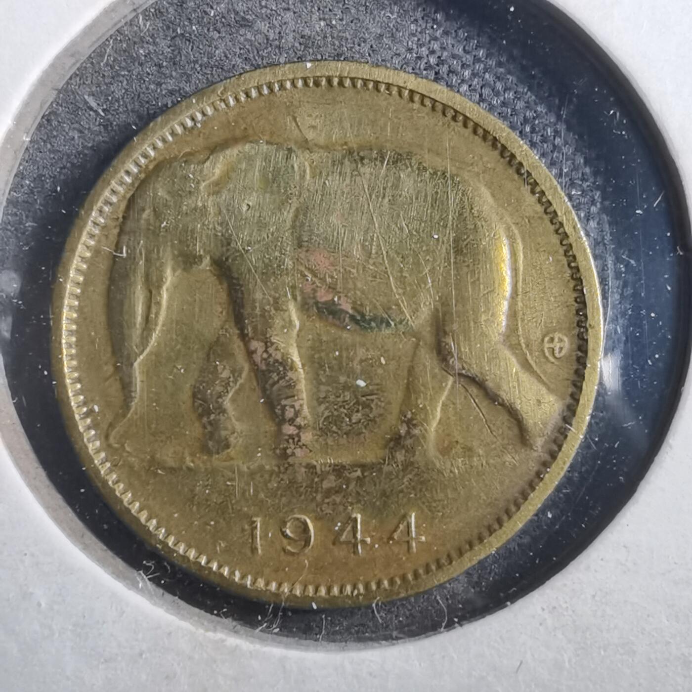 沼泽如烟--第902场 比属刚果1944年1法郎