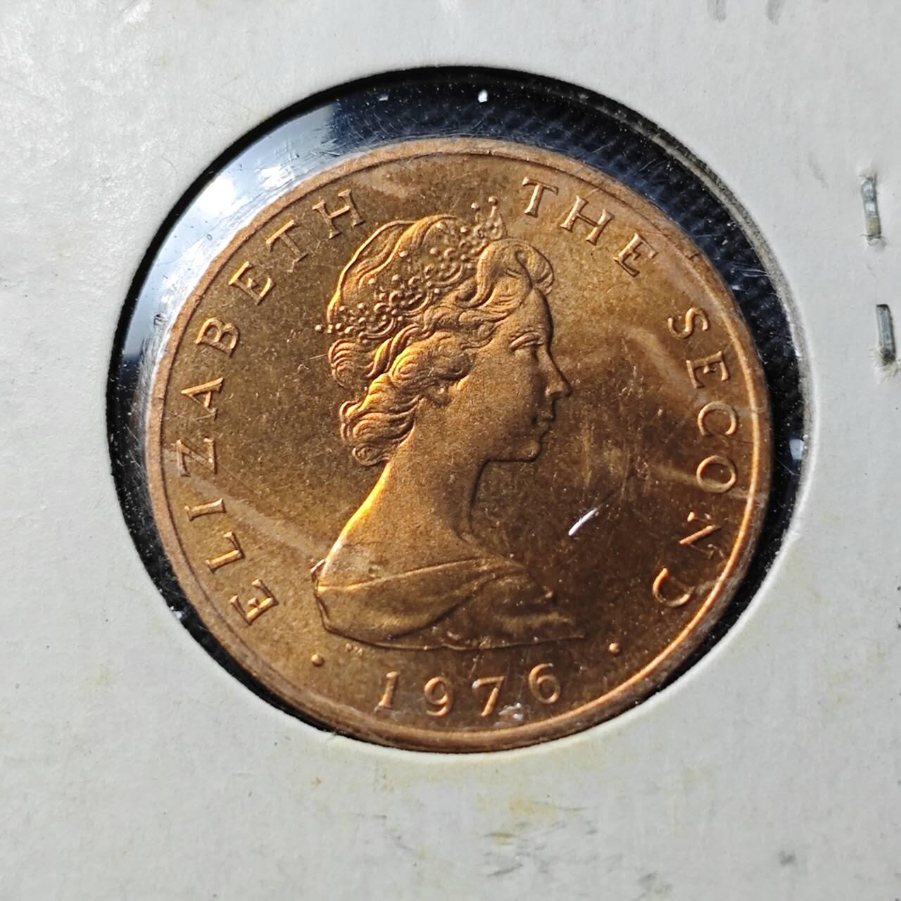 KK钱币收藏小铺  第369场  2月预留时间 周末发货  马恩岛1便士铜币 好品