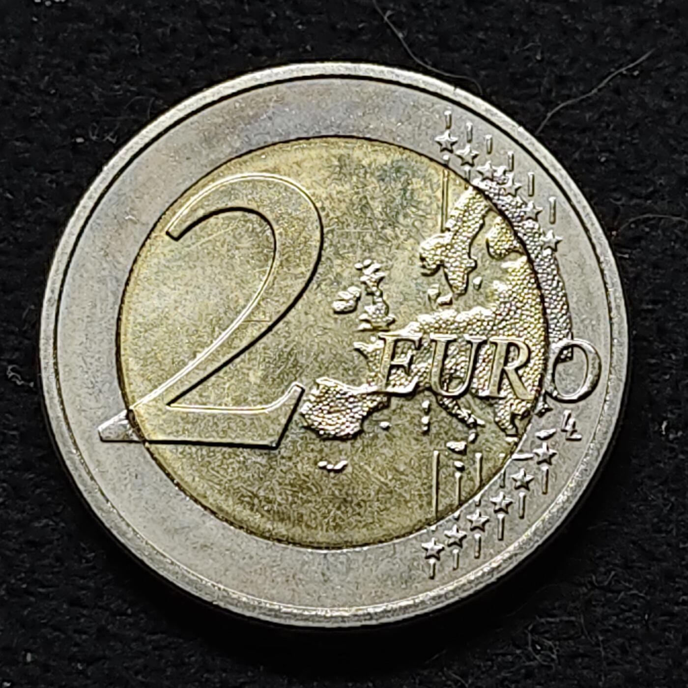 【全场包邮】纯粹捡漏拍476场（免费代拍第13场）调整中 卢森堡2016年2欧元夏洛特女大公桥50周年双色纪念币