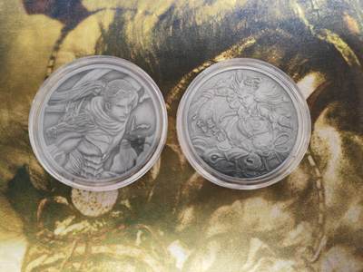 阳大大卡牌拍卖第82期（持续收拍品，周六晚上九点截拍，进群福利早知道） - 【金属币】卡玩帕克 赵云+扈三娘 金属币 稀缺好物