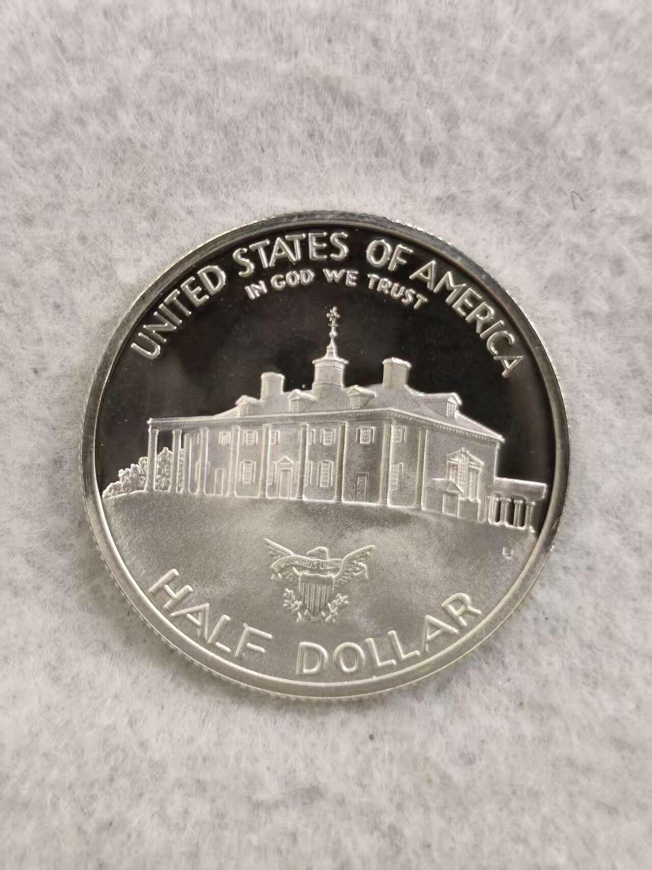 G&W世界散币，银币处理专场（第36场） 美国1982年50分 银币 美国第一任总统乔治 华盛顿诞辰250周年