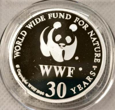甄臻铺-世界币章拍卖（第39期）送拍享返佣金等优惠多多 - 世界自然基金会纪念银币 1986年精制纪念币 美洲豹