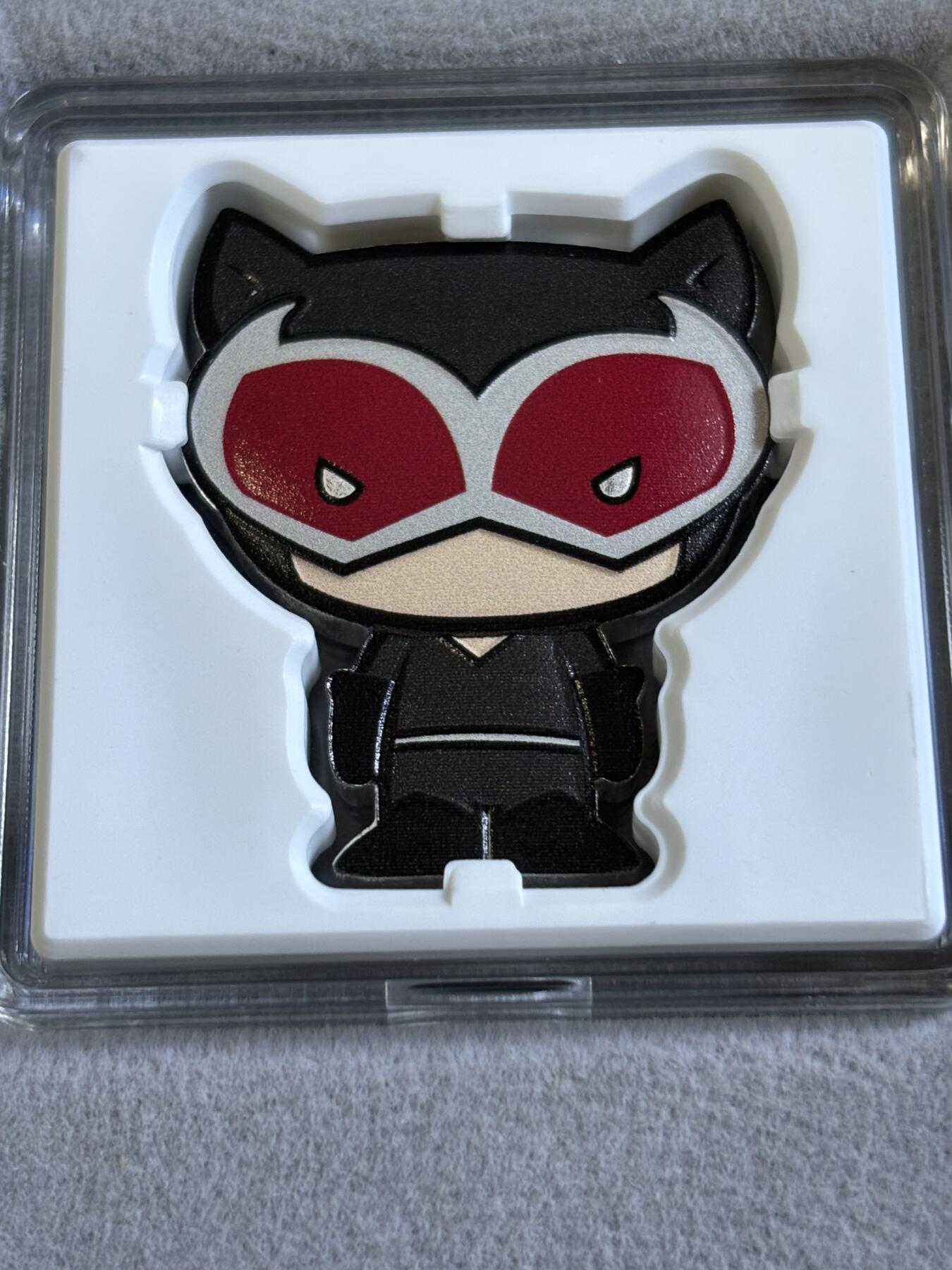 第181期拍卖 纽埃2021年Chibi系列猫女1盎司卡通纪念彩色银币，999银，发行2000枚