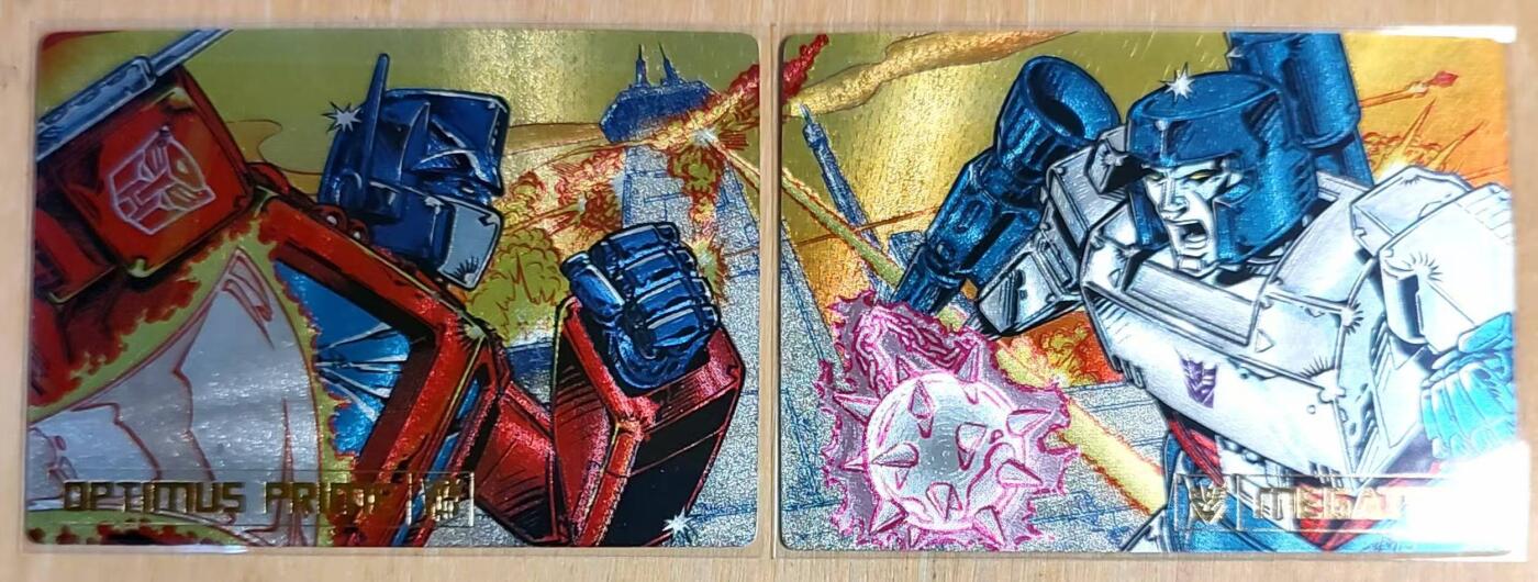 龙虎卡牌第六三场 （无佣金，周六结拍，欢迎送拍） 粗闪2张 藏无缺 变形金刚 擎天柱+霸天虎 双拼