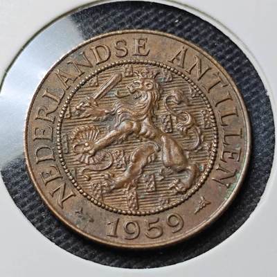KK钱币收藏小铺  第369场  2月预留时间 周末发货 -  荷属安地列斯2.5分铜币