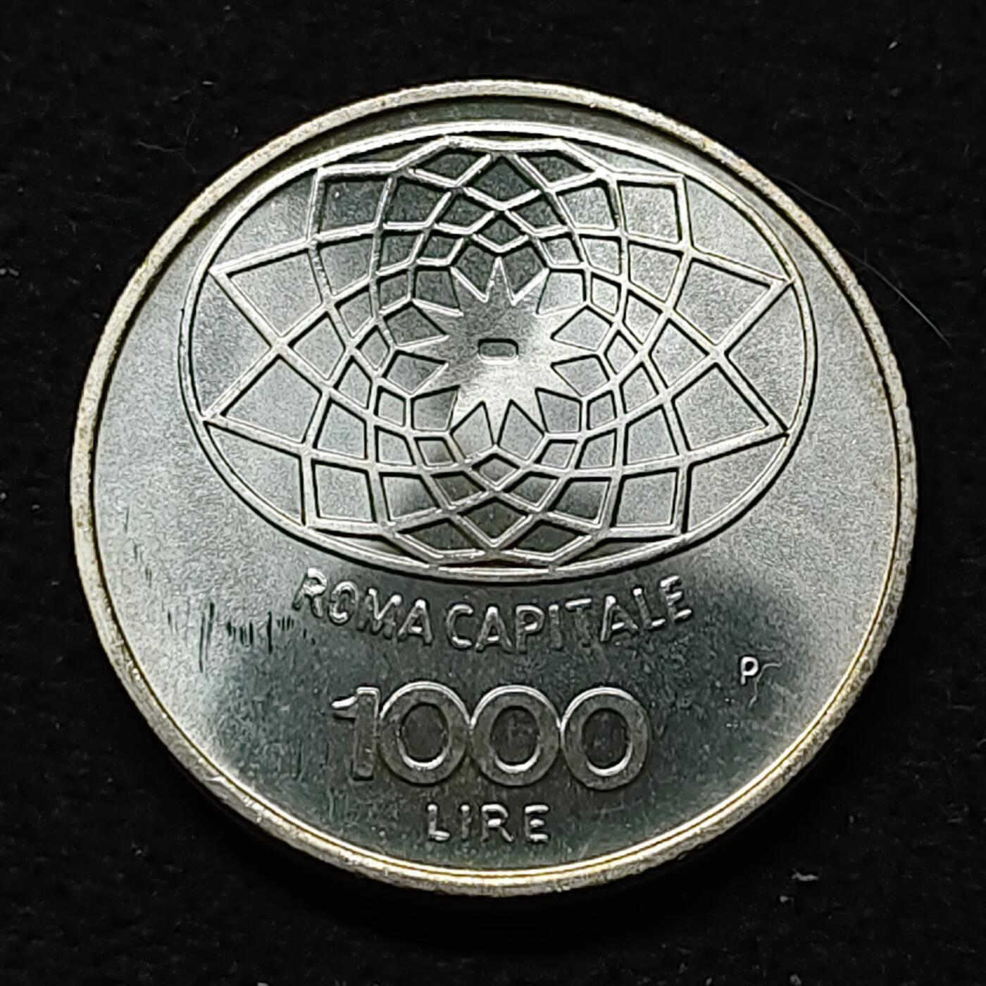 【全场包邮】纯粹捡漏拍477场（免费代拍第14场）调整中 意大利1970年1000里拉建都罗马100周年纪念银币