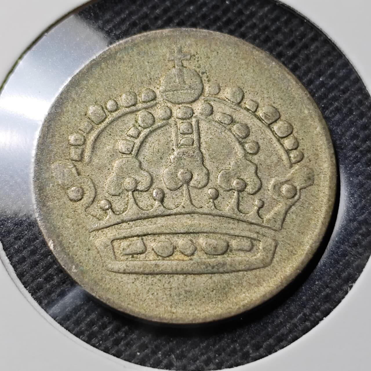 KK钱币收藏小铺  第369场  2月预留时间 周末发货  1961瑞典50欧尔银币