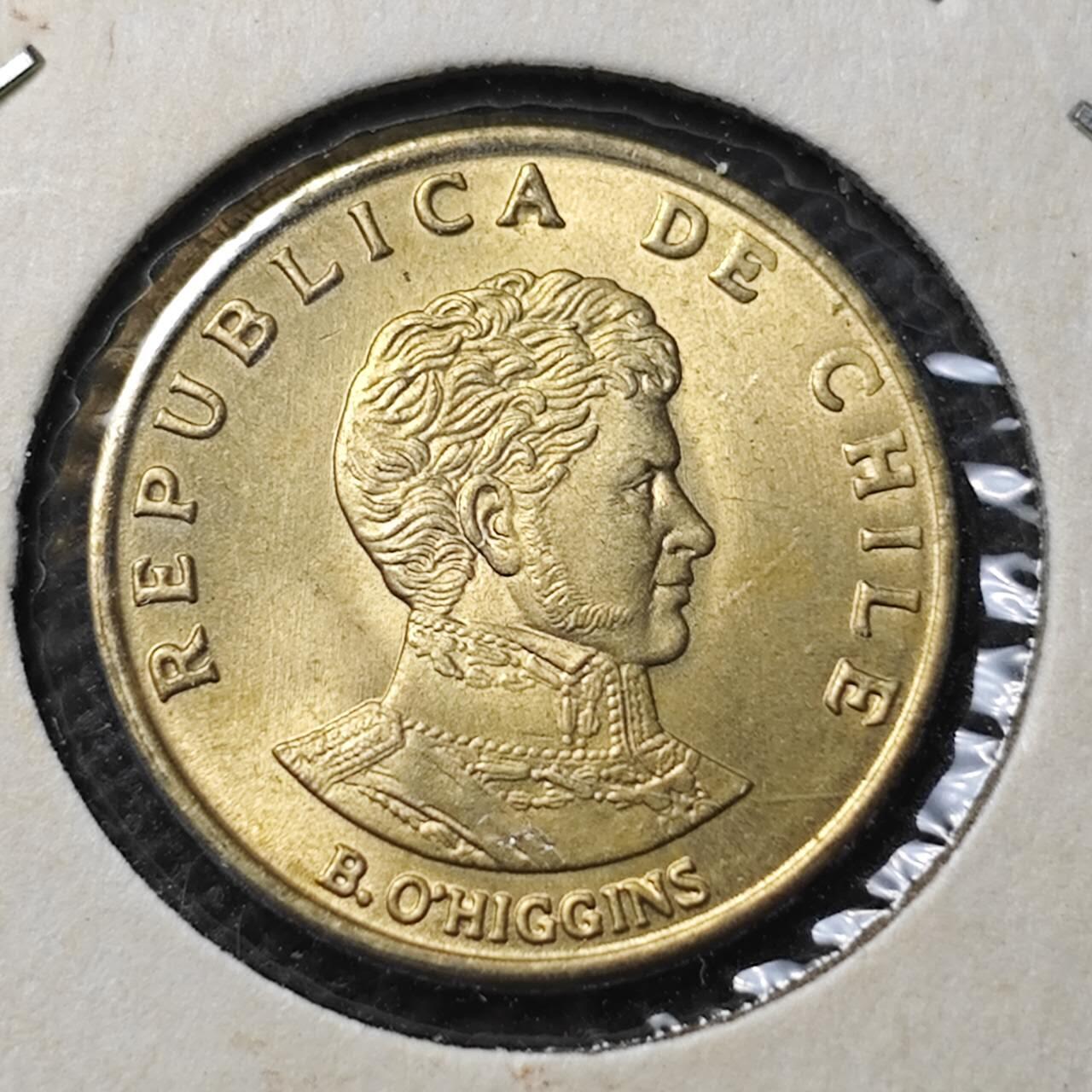 KK钱币收藏小铺  第369场  2月预留时间 周末发货  1971智利10分铜币 好品