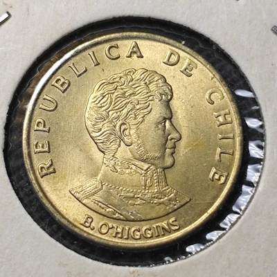 KK钱币收藏小铺  第369场  2月预留时间 周末发货 -  1971智利10分铜币 好品