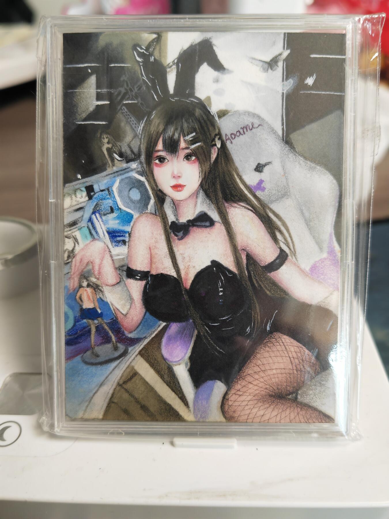 阳大大卡牌拍卖第82期（持续收拍品，周五晚上九点截拍，进群福利早知道） 【手绘卡】知名画师 招财 兔女郎