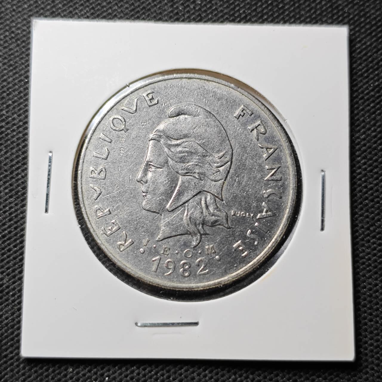 KK钱币收藏小铺  第369场  2月预留时间 周末发货  法属波利尼西亚50法郎