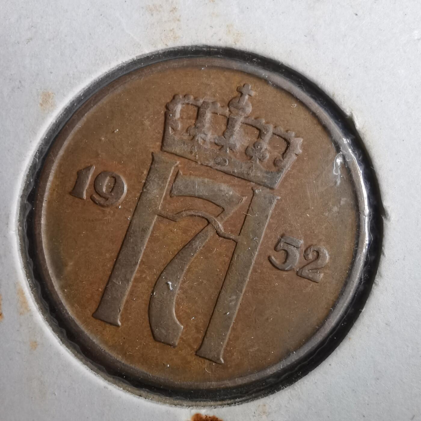 沼泽如烟--第902场 挪威1952年5欧尔