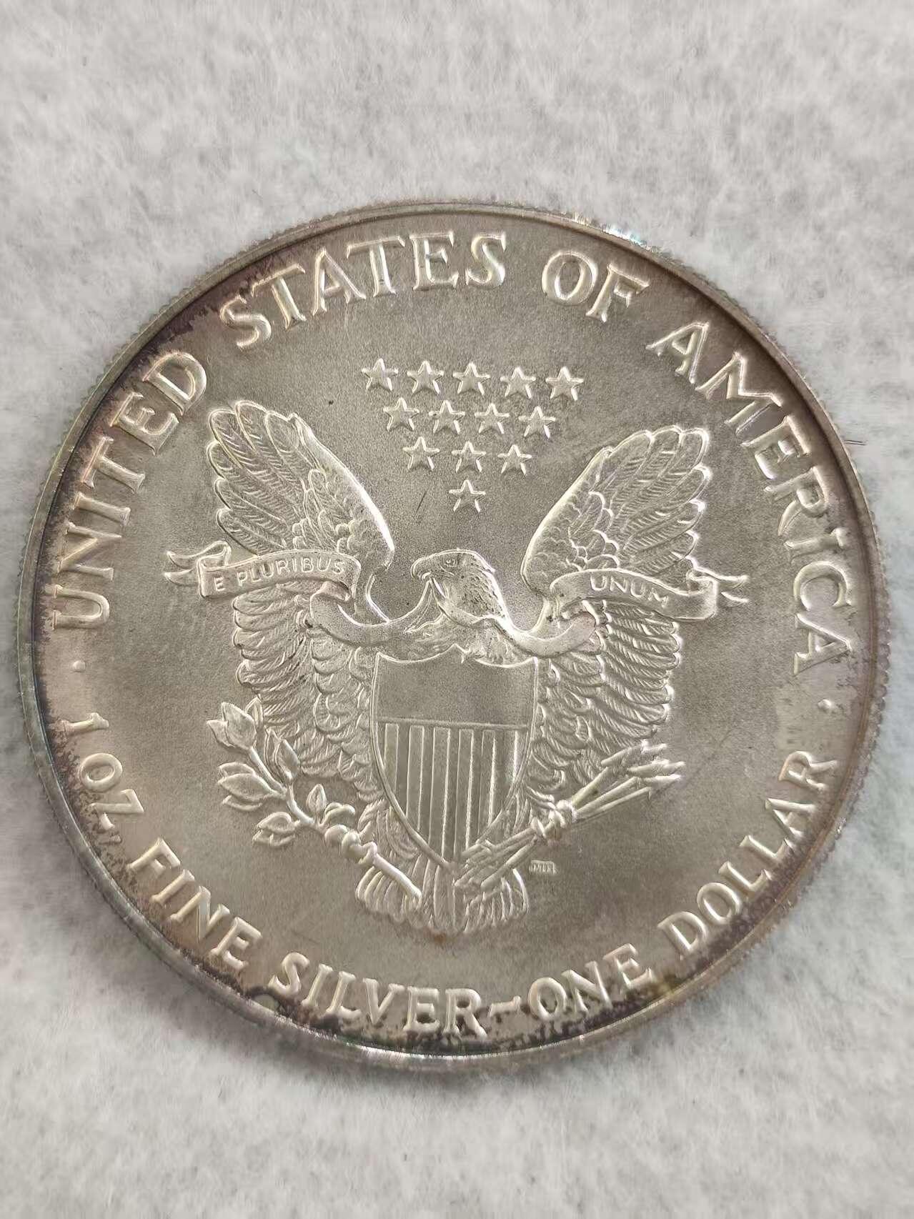 G&W世界散币，银币处理专场（第36场） 美国1993年行走女神 1元  银币