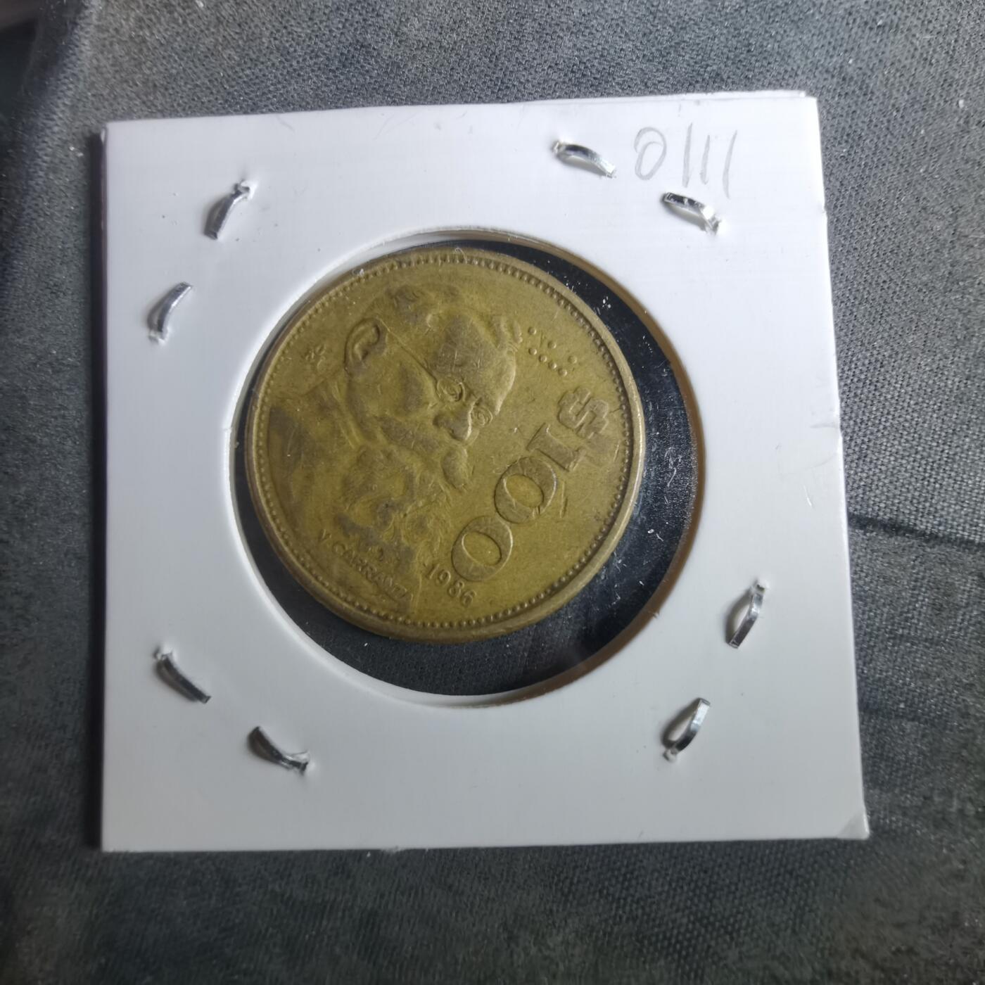 沼泽如烟--第901场 墨西哥1986年100比索