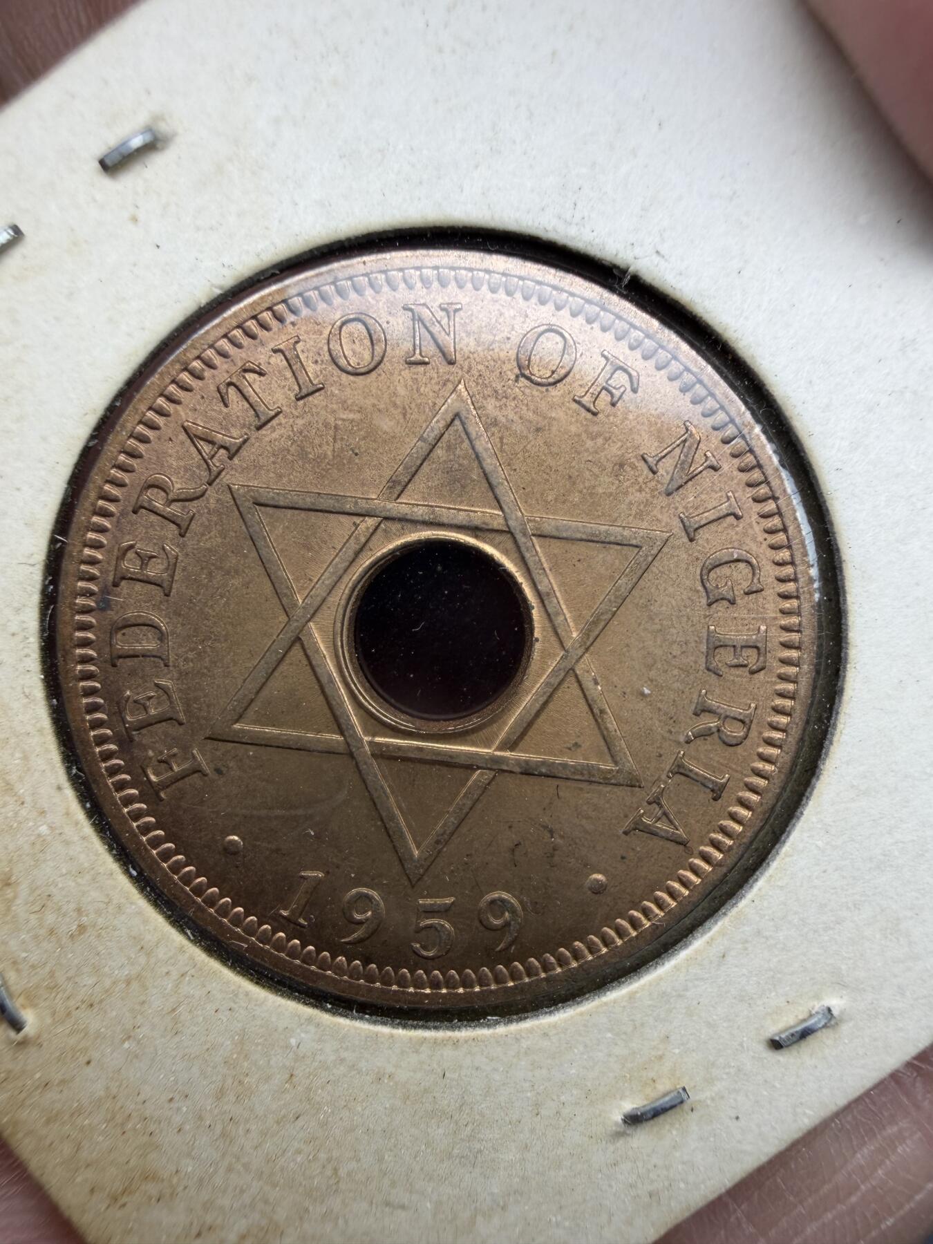 2025年集古藏今外币拍卖第十期-第6场—（总第286拍），可以寄存60天，满160元包邮。 1959年英属尼日利亚1便士