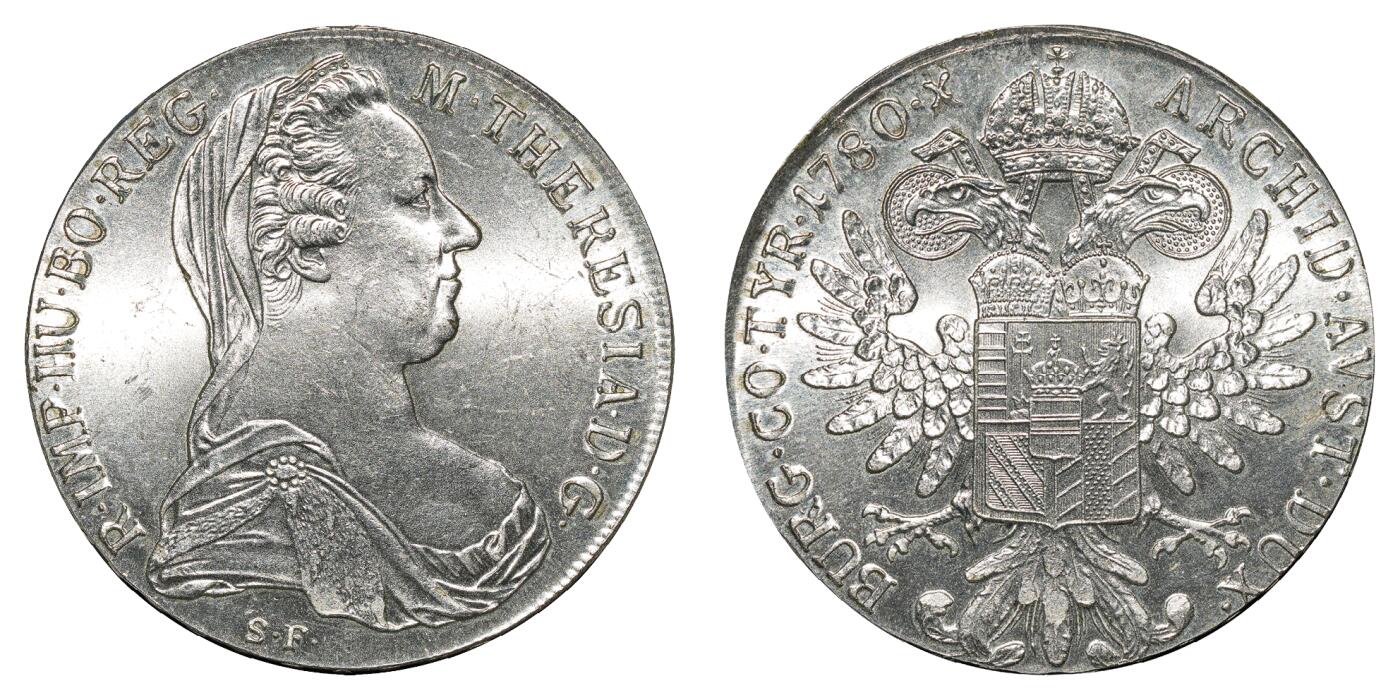 中新泰星2025年秋拍 钱币纪念章专场 1870年奥地利泰勒银币一枚