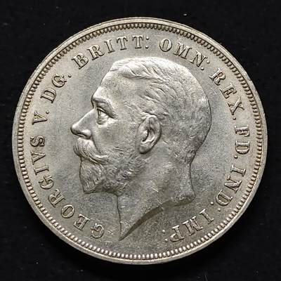 【全场包邮】纯粹捡漏拍477场（免费代拍第14场）调整中 - 英国1935年1克朗乔治五世在位25周年木马剑克朗型纪念银币-2