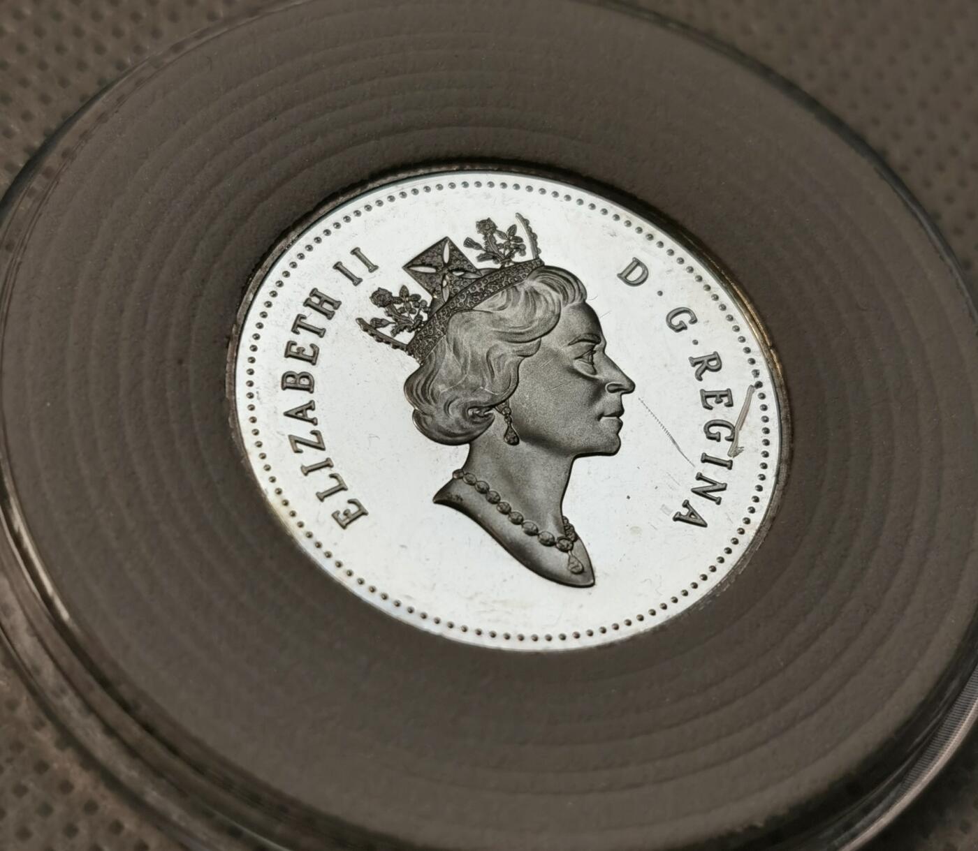 甄臻铺-世界币章拍卖（第39期）送拍享返佣金等优惠多多 加拿大白尾雷鸟 PF 精制 50分银币  1995 27.13mm 2.08mm 9.34g 925Ag