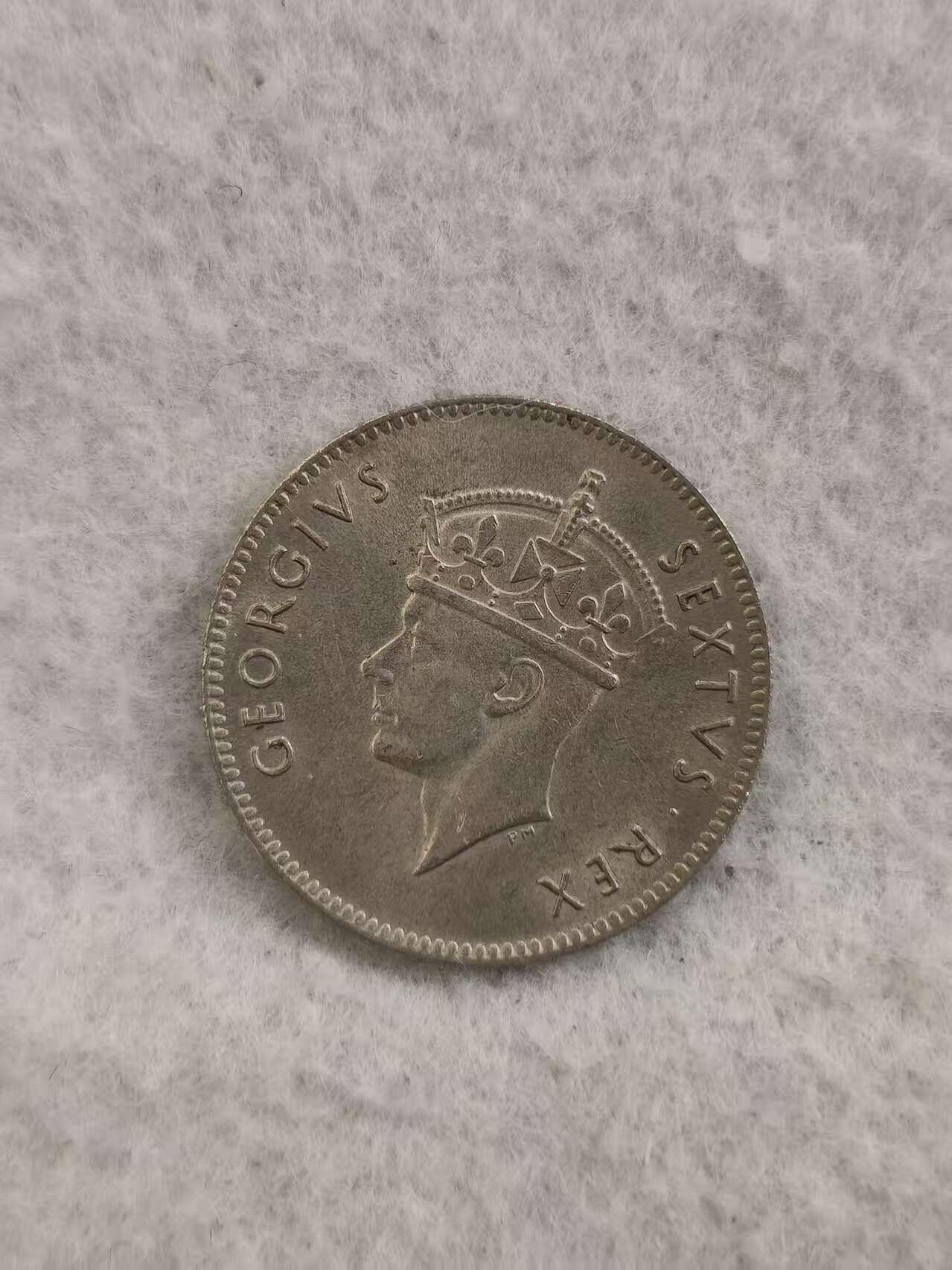 G&W世界散币，银币处理专场（第36场） 英属西非1949年50分 BU