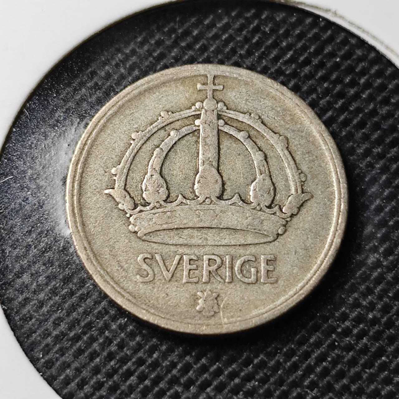 KK钱币收藏小铺  第369场  2月预留时间 周末发货  1944瑞典25欧尔银币