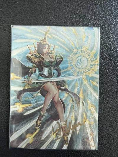 龙虎卡牌第六三场 （无佣金，周六结拍，欢迎送拍） - 【亲签】粗闪卡 封神天下第一弹 殷夫人（璇哥亲签）