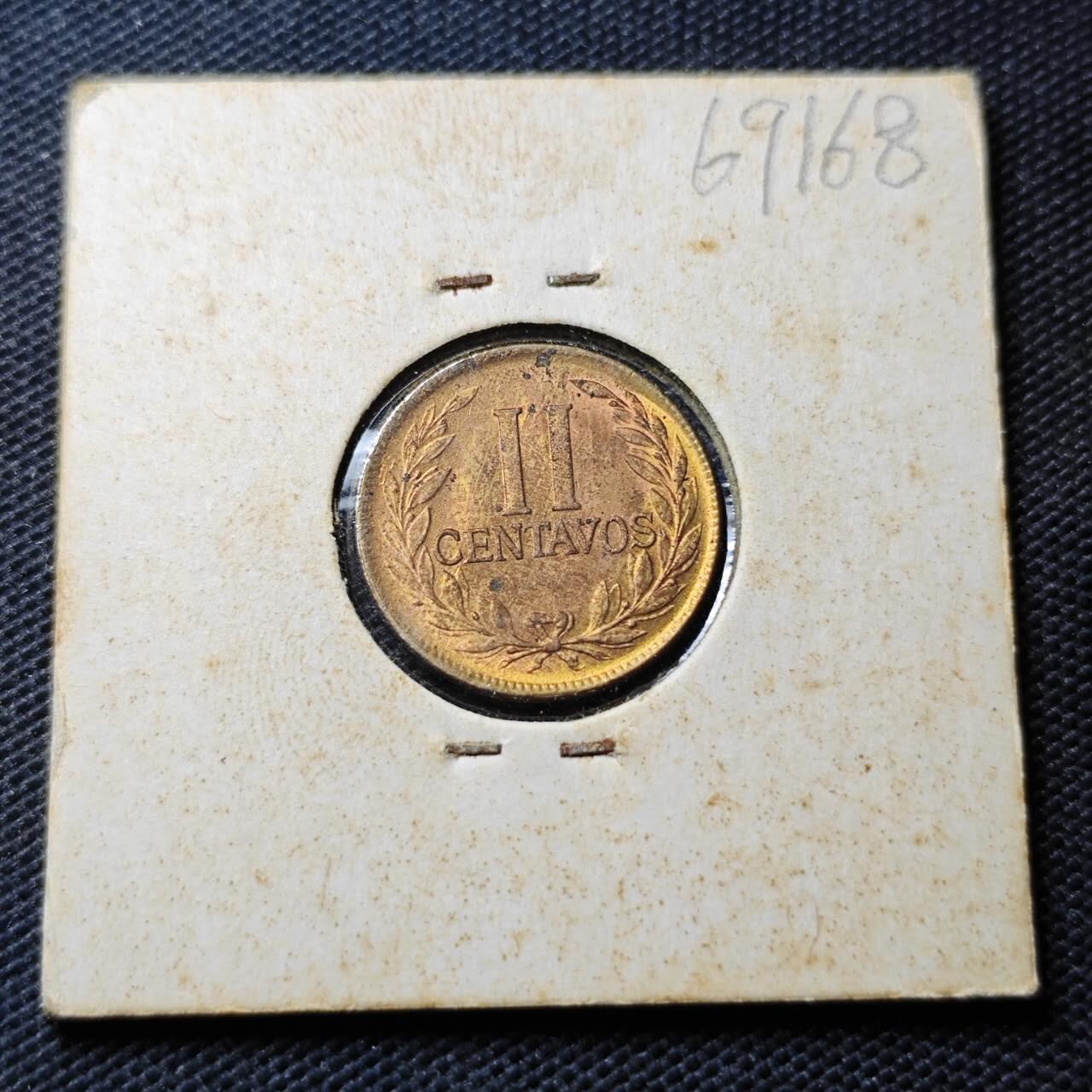 KK钱币收藏小铺  第369场  2月预留时间 周末发货  1965哥伦比亚2分铜币