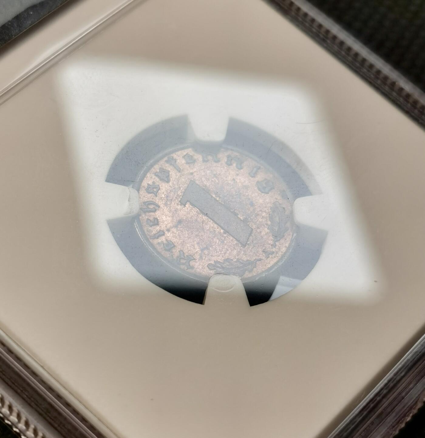 甄臻铺-世界币章拍卖（第39期）送拍享返佣金等优惠多多 NGC-MS62BN 德国1940年A版1芬尼铜币