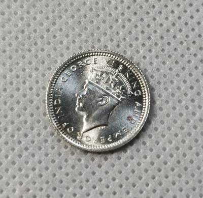 甄臻铺-世界币章拍卖（第39期）送拍享返佣金等优惠多多 - 英属马来西亚乔治六世5分1941 15.5mm 0.98mm 1.36g 0.75Ag