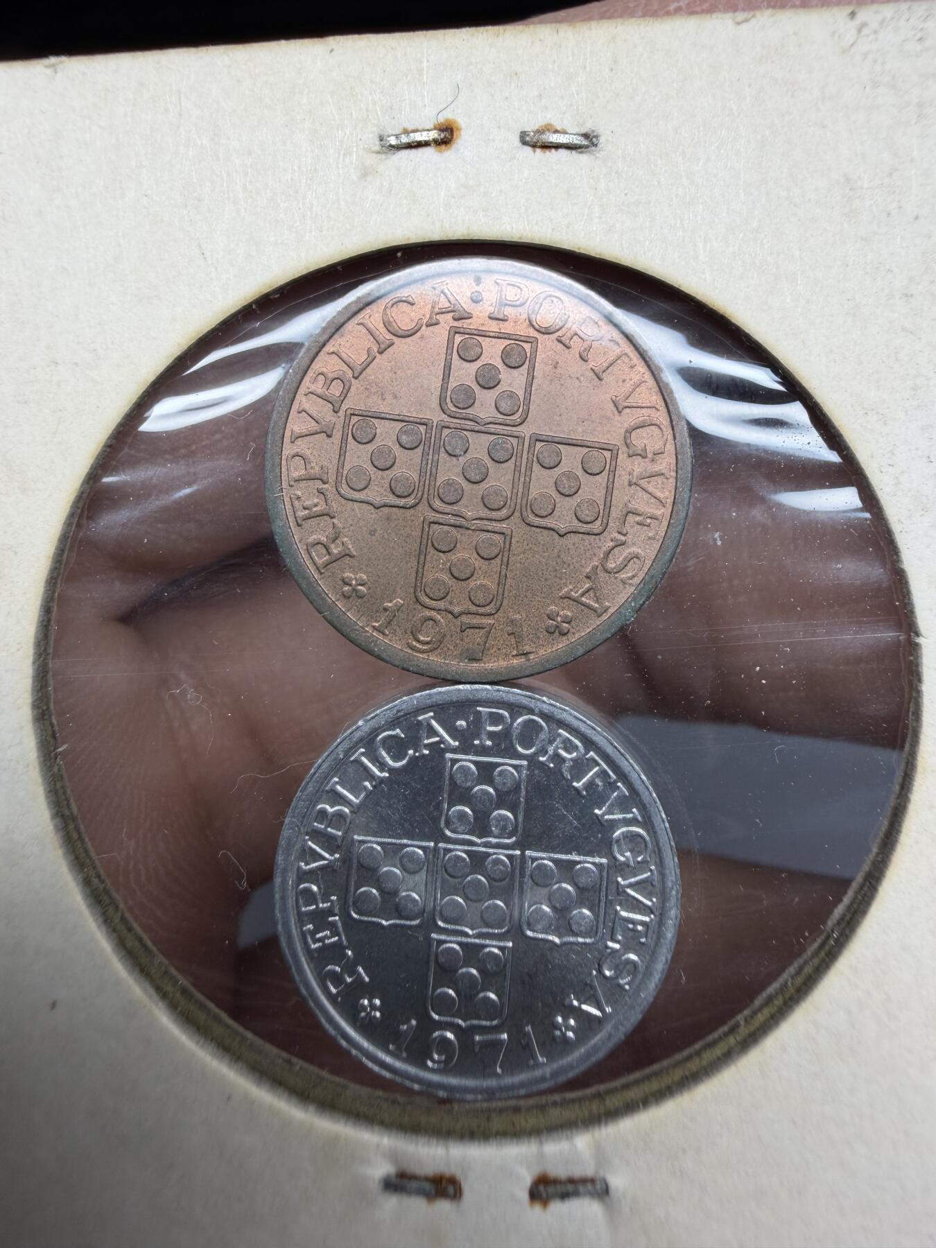 2025年集古藏今外币拍卖第十期-第6场—（总第286拍），可以寄存60天，满160元包邮。 1971年葡萄牙10分、20分2枚